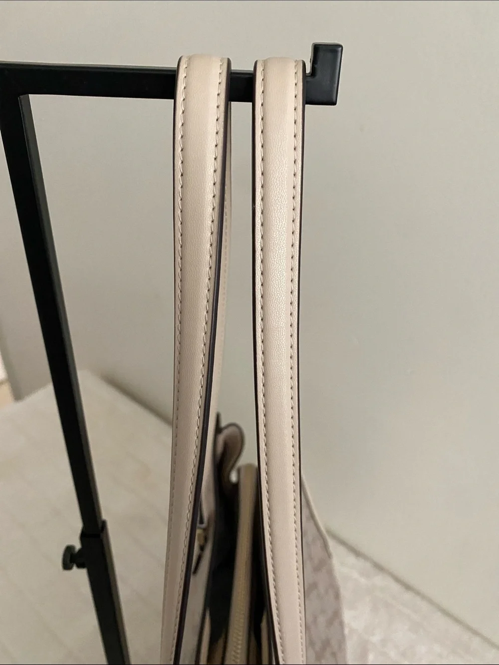 Kate Spade New York Signature Spade Flower East West Laptop Tote in Dark Beige